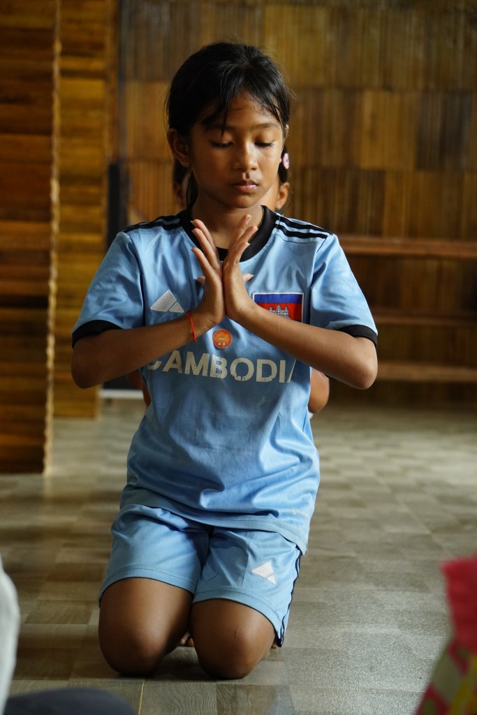 Concentration in dance classroom